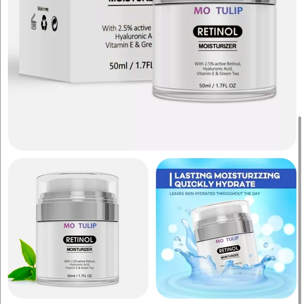 Retinol wrinkle cream moisturizer